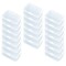 20 Pieces Rectangular Clear Plastic Storage Containers Box with Hinged Lid for Beads and Other Small Craft Items (3.35 x 2.17 x 1.38 inch)